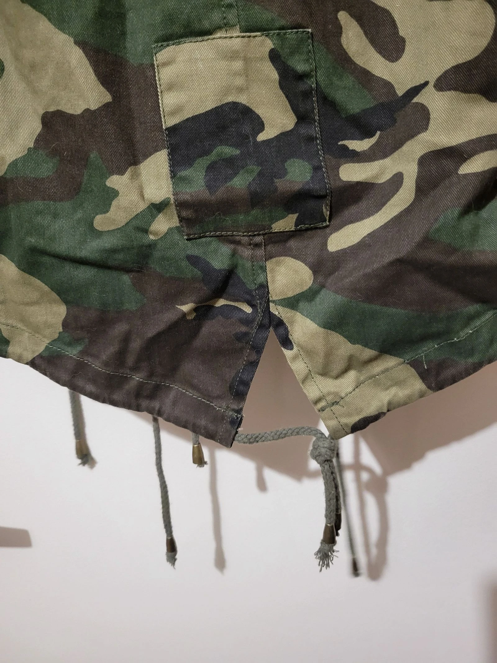 Casaco militar / parka camuflado com bordados (novo com etiqueta) t s-m – photo 9